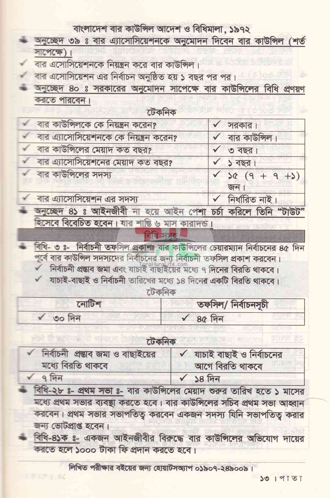 ফাইনাল সাজেশন-(২০২৭ সালের বার কাউন্সিল MCQ পরীক্ষার শেষ মুহূর্তের চূড়ান্ত প্রস্তুতির জন্য)