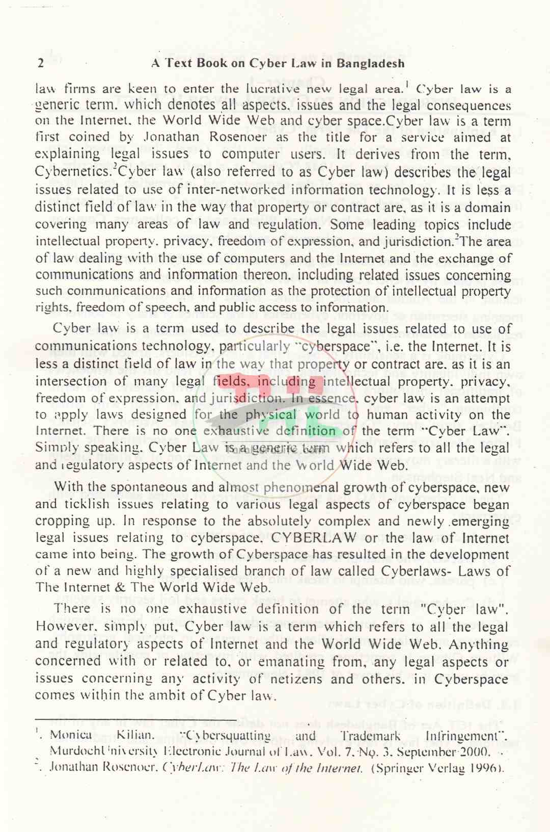 A Text Book on Cyber Law in Bangladesh