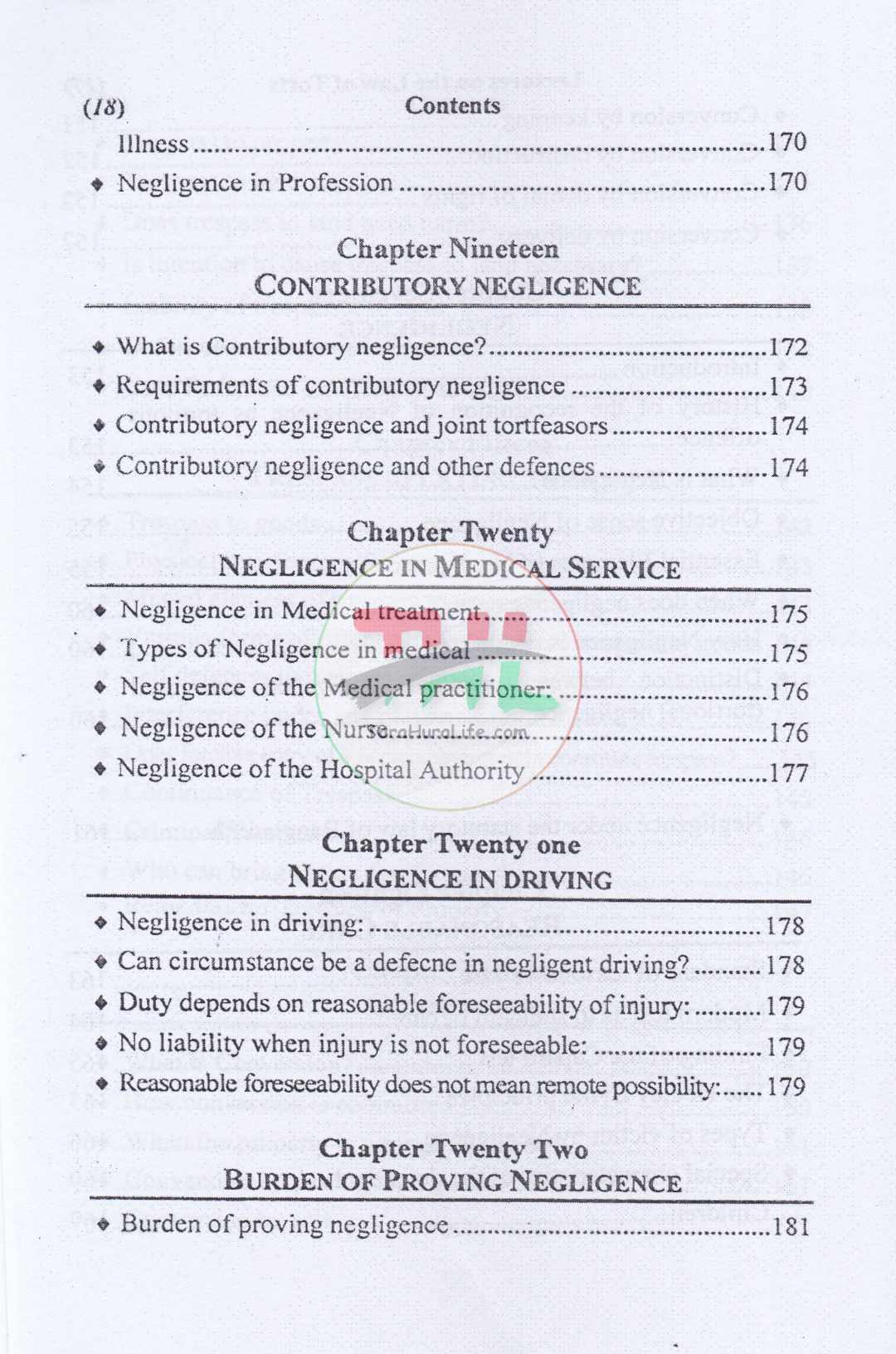 Lectures on The Law of Torts