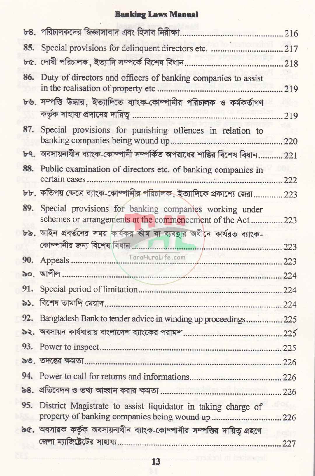 Banking Companies Laws Manual