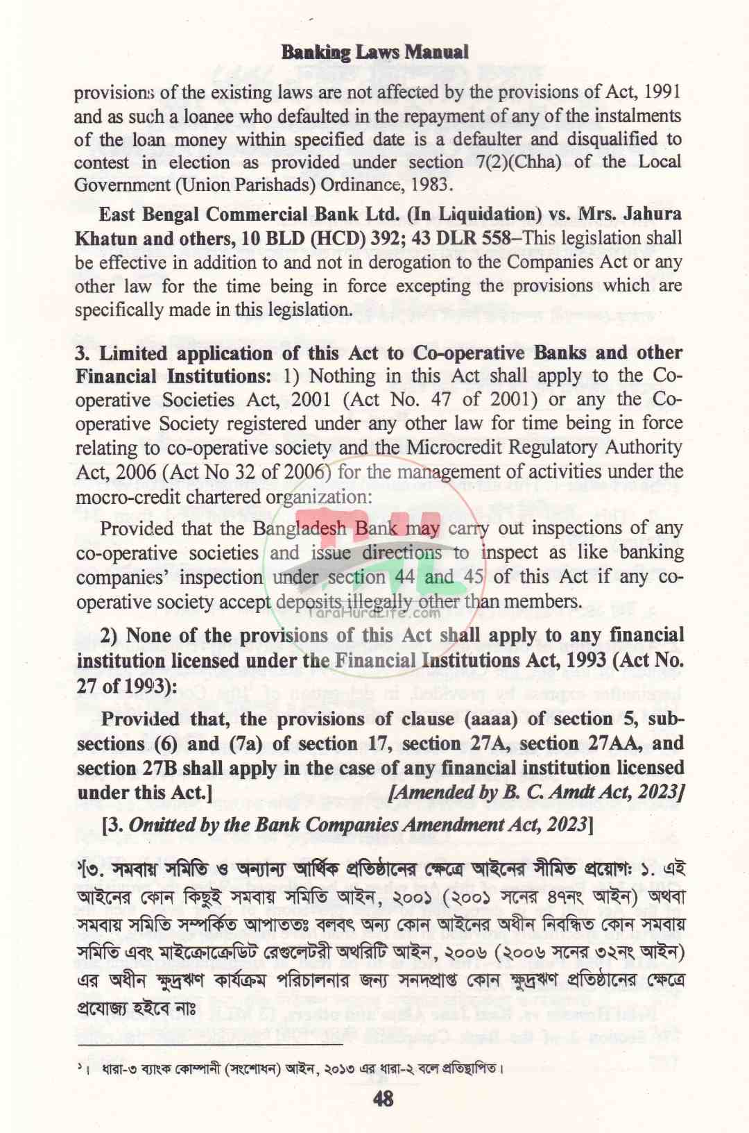Banking Companies Laws Manual