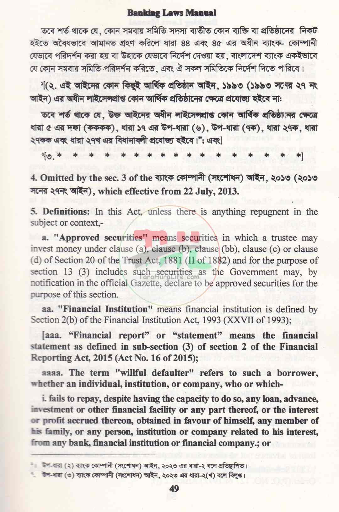 Banking Companies Laws Manual