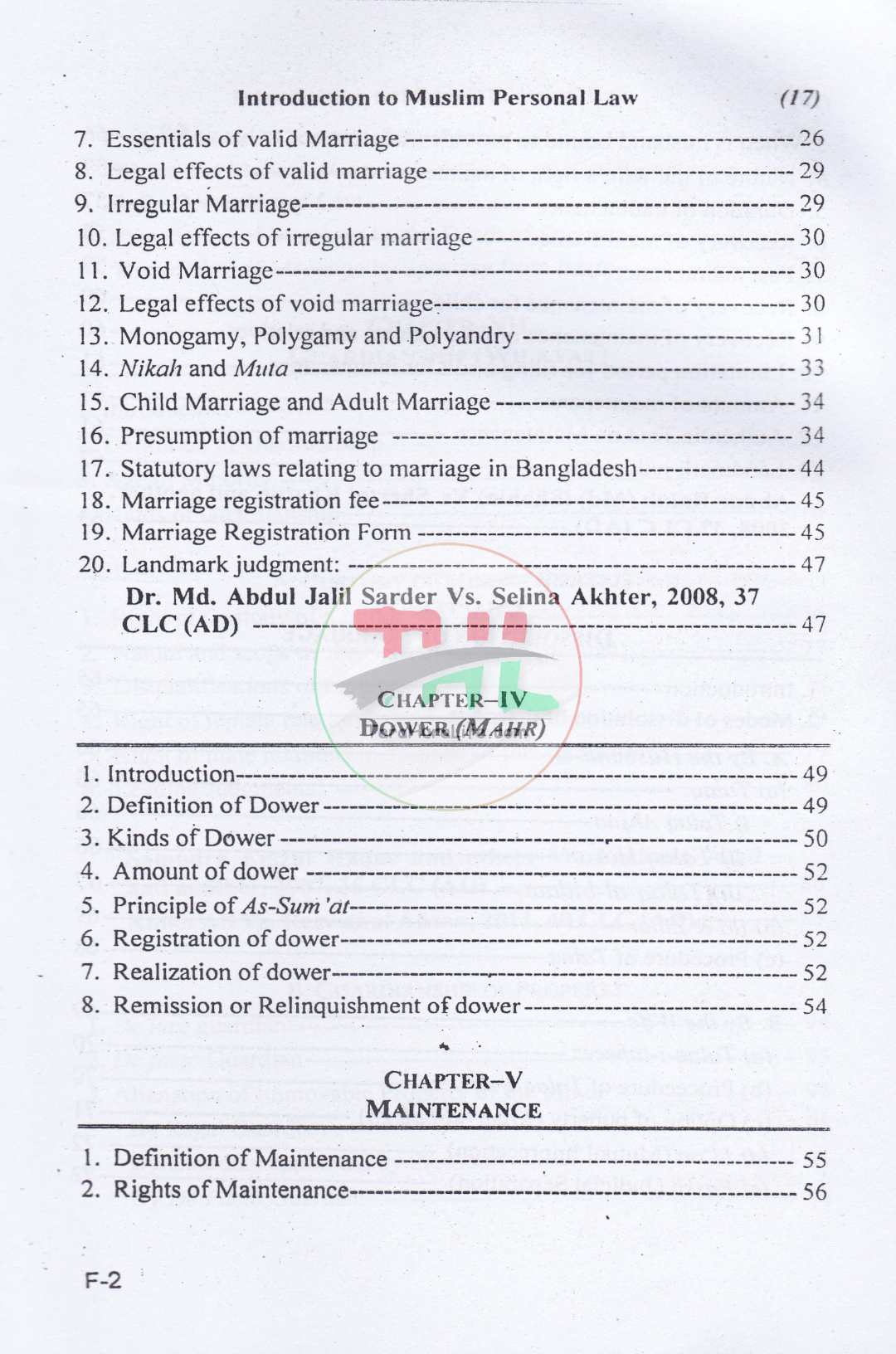 Introduction to Muslim Personal Law (as applied in Bangladesh)