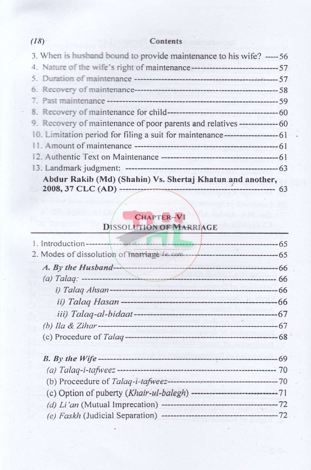Introduction to Muslim Personal Law (as applied in Bangladesh)