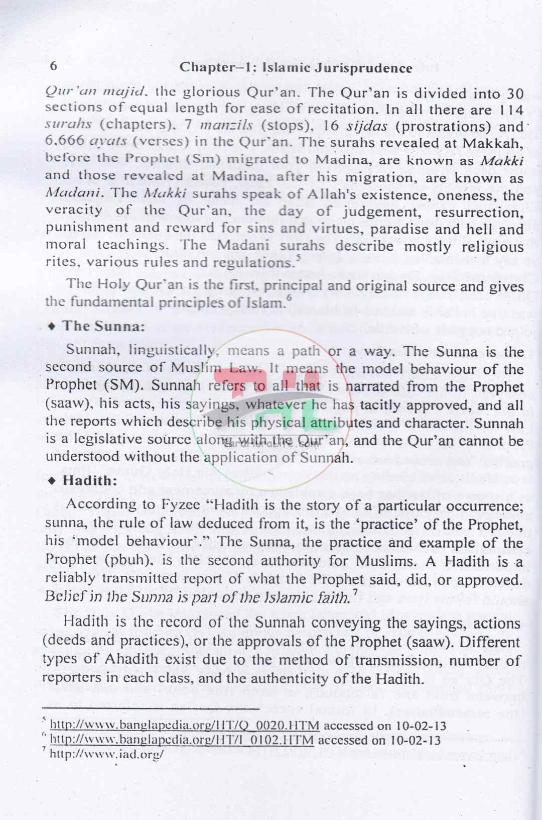 Introduction to Muslim Personal Law (as applied in Bangladesh)