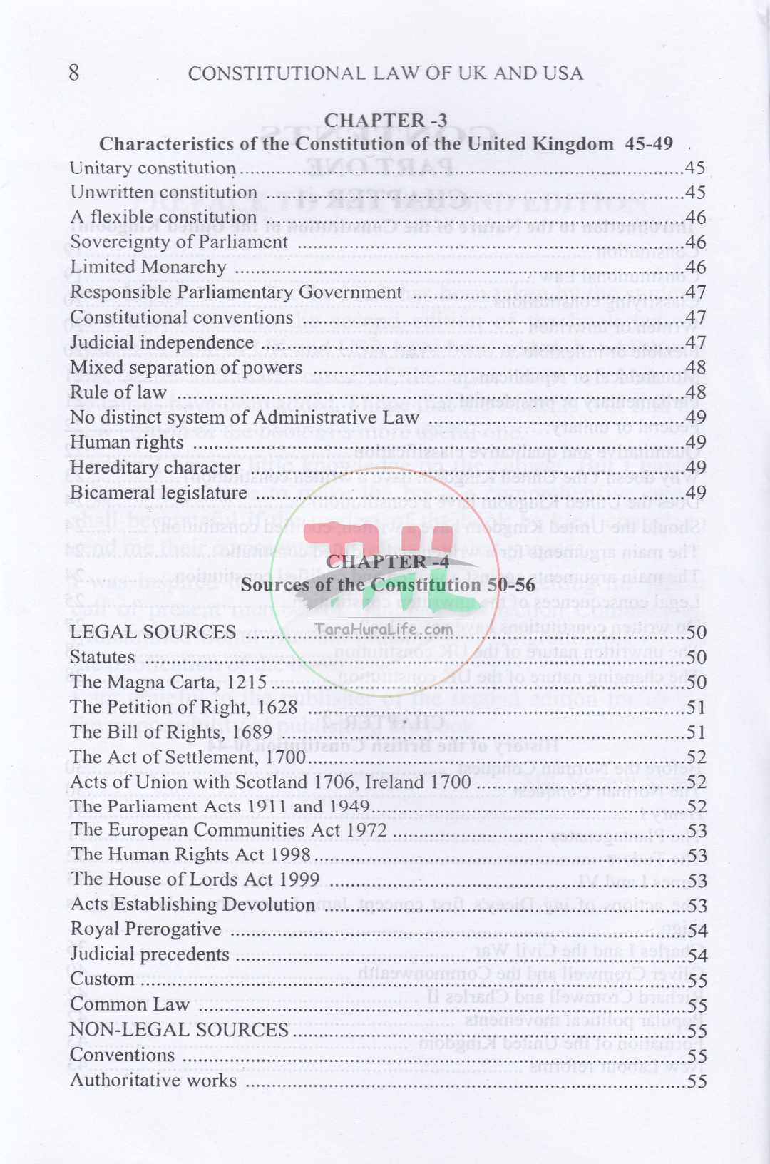 Constitutional Law of UK & USA