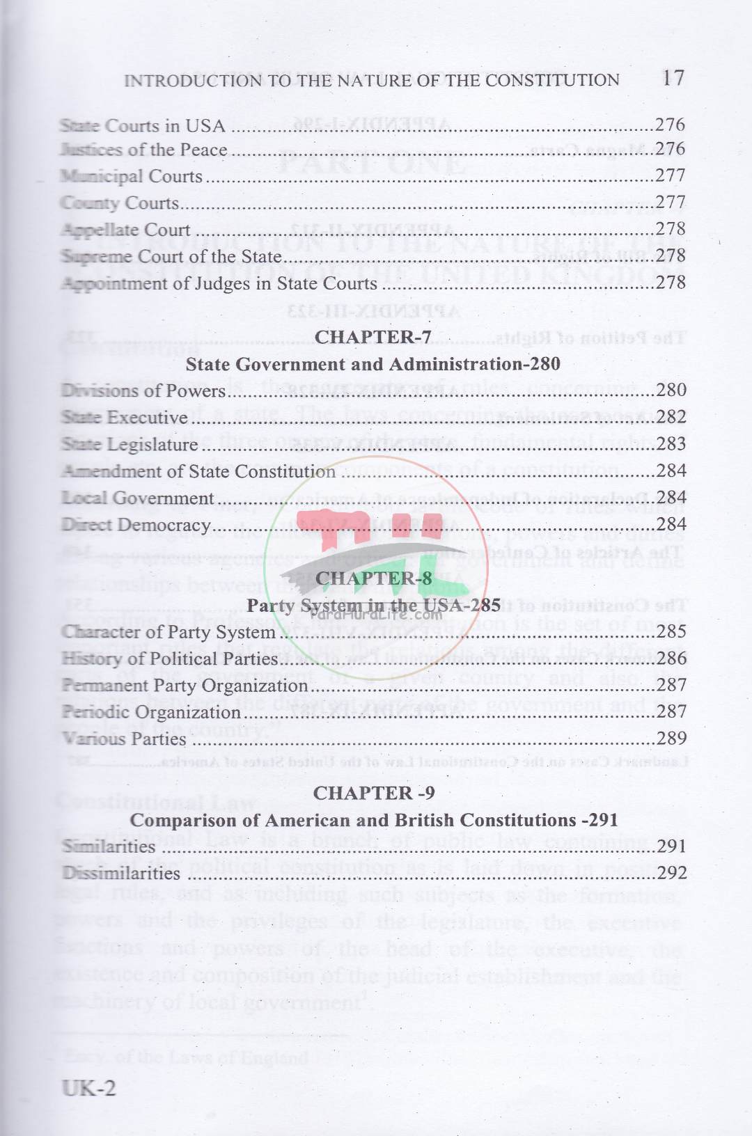 Constitutional Law of UK & USA