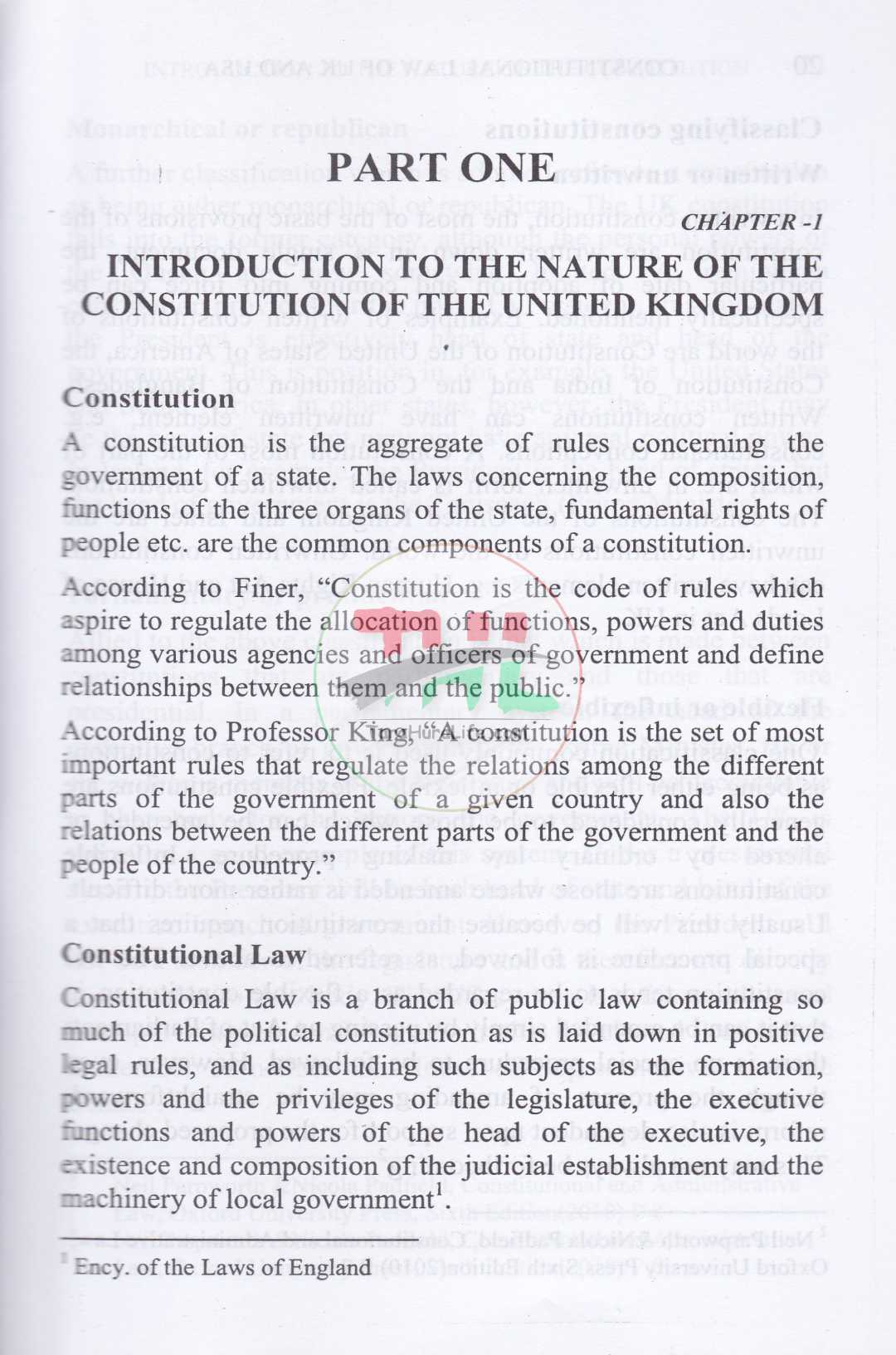Constitutional Law of UK & USA