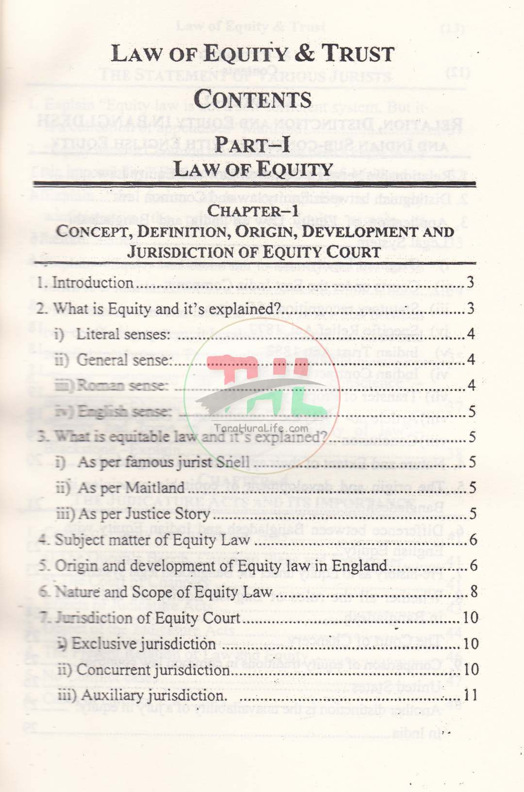 Law of Equity & Trust