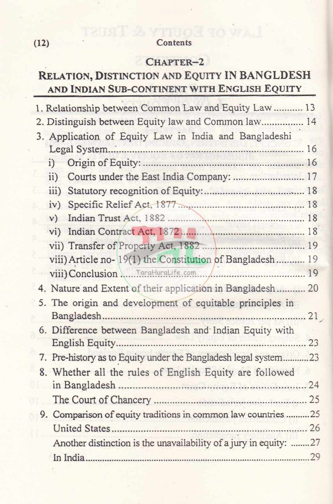Law of Equity & Trust