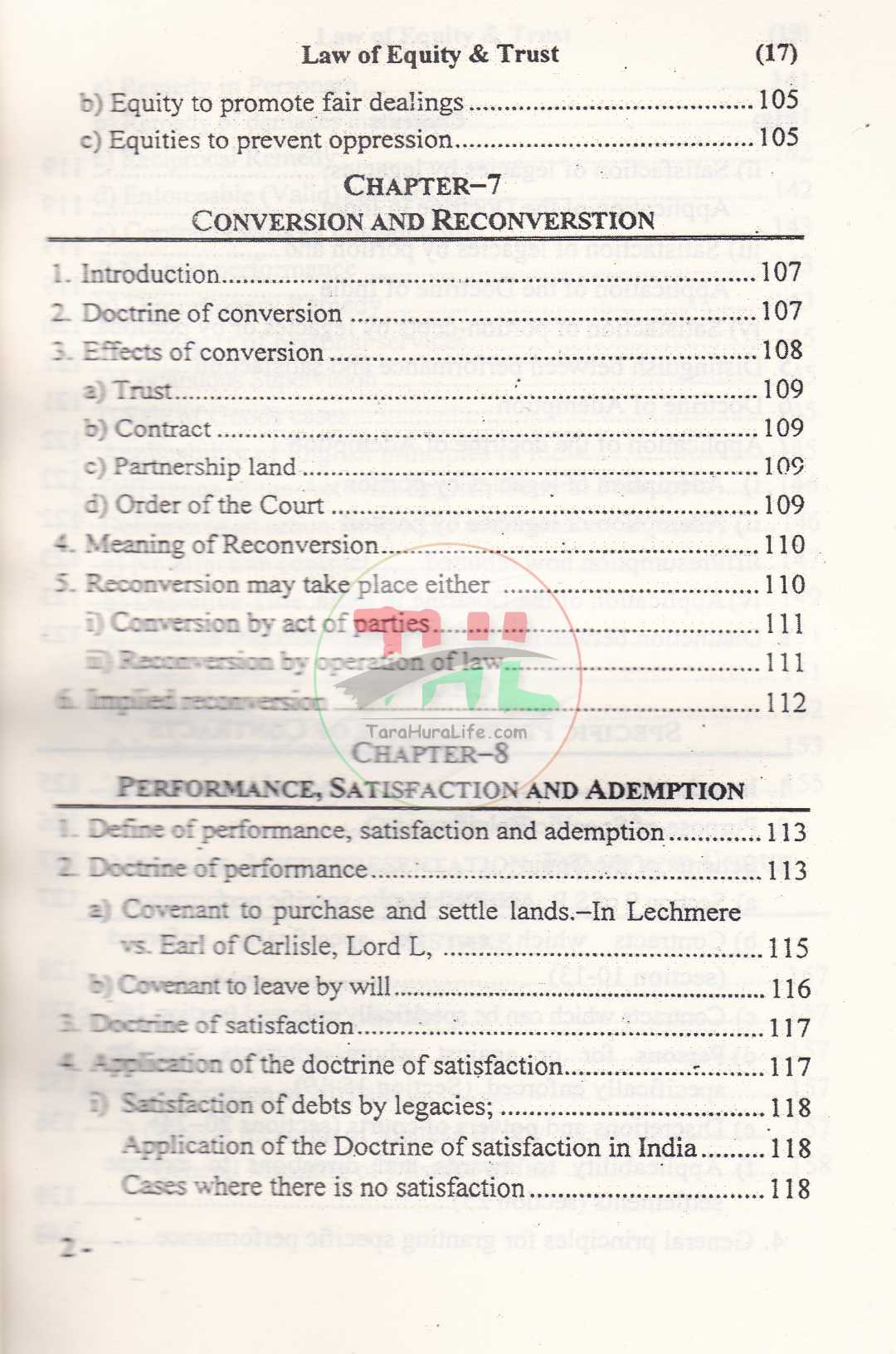 Law of Equity & Trust