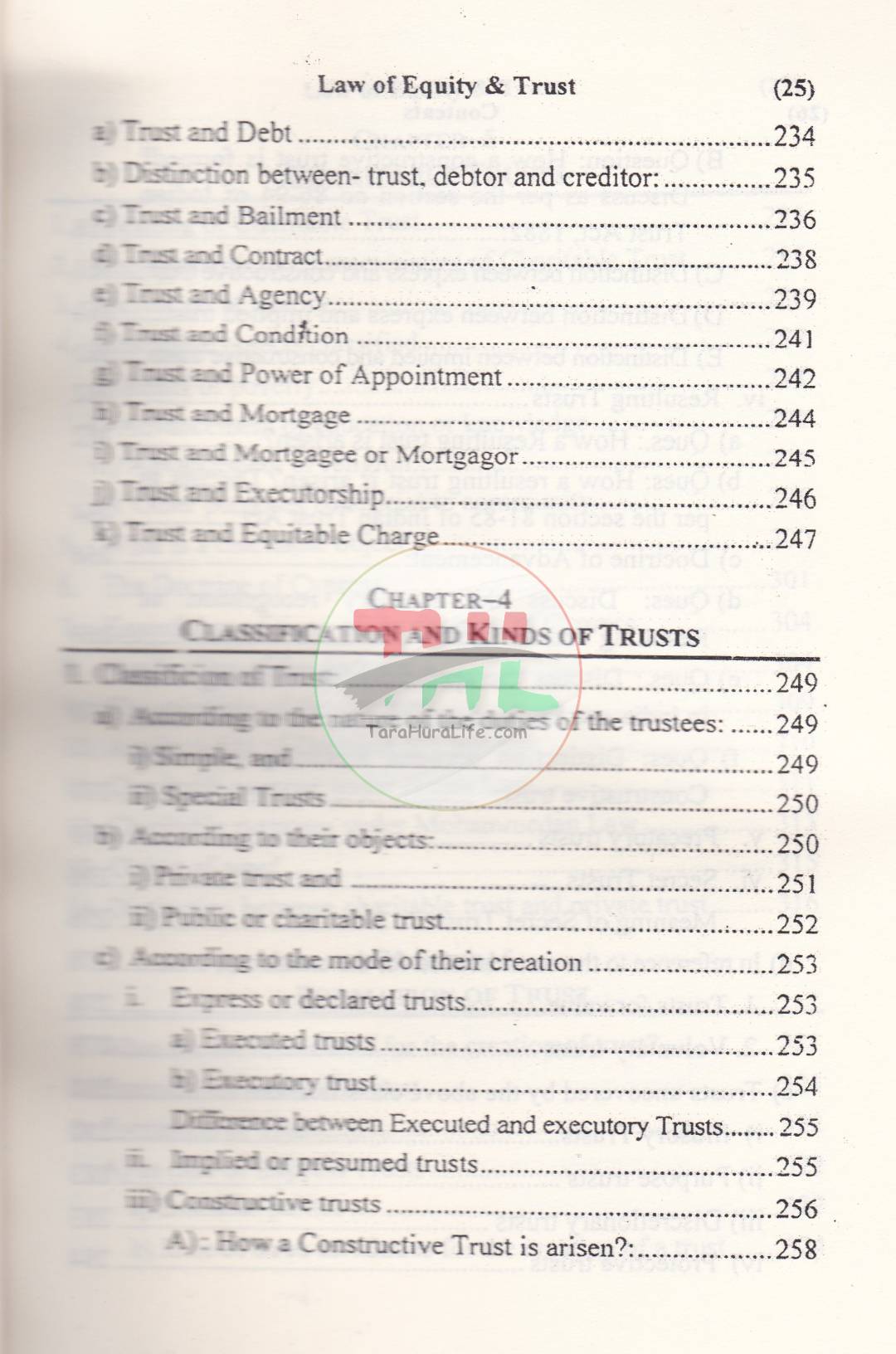 Law of Equity & Trust