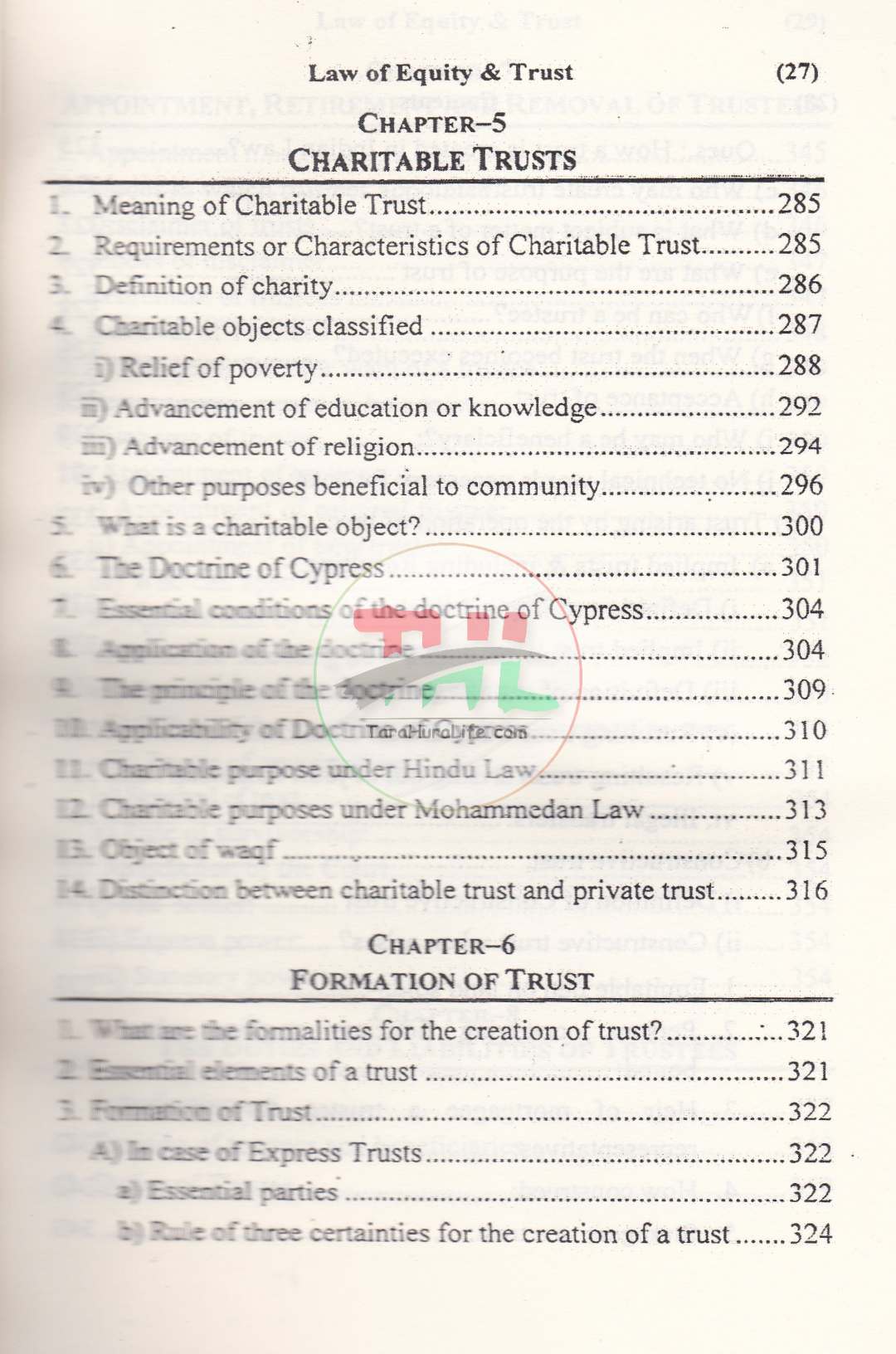 Law of Equity & Trust