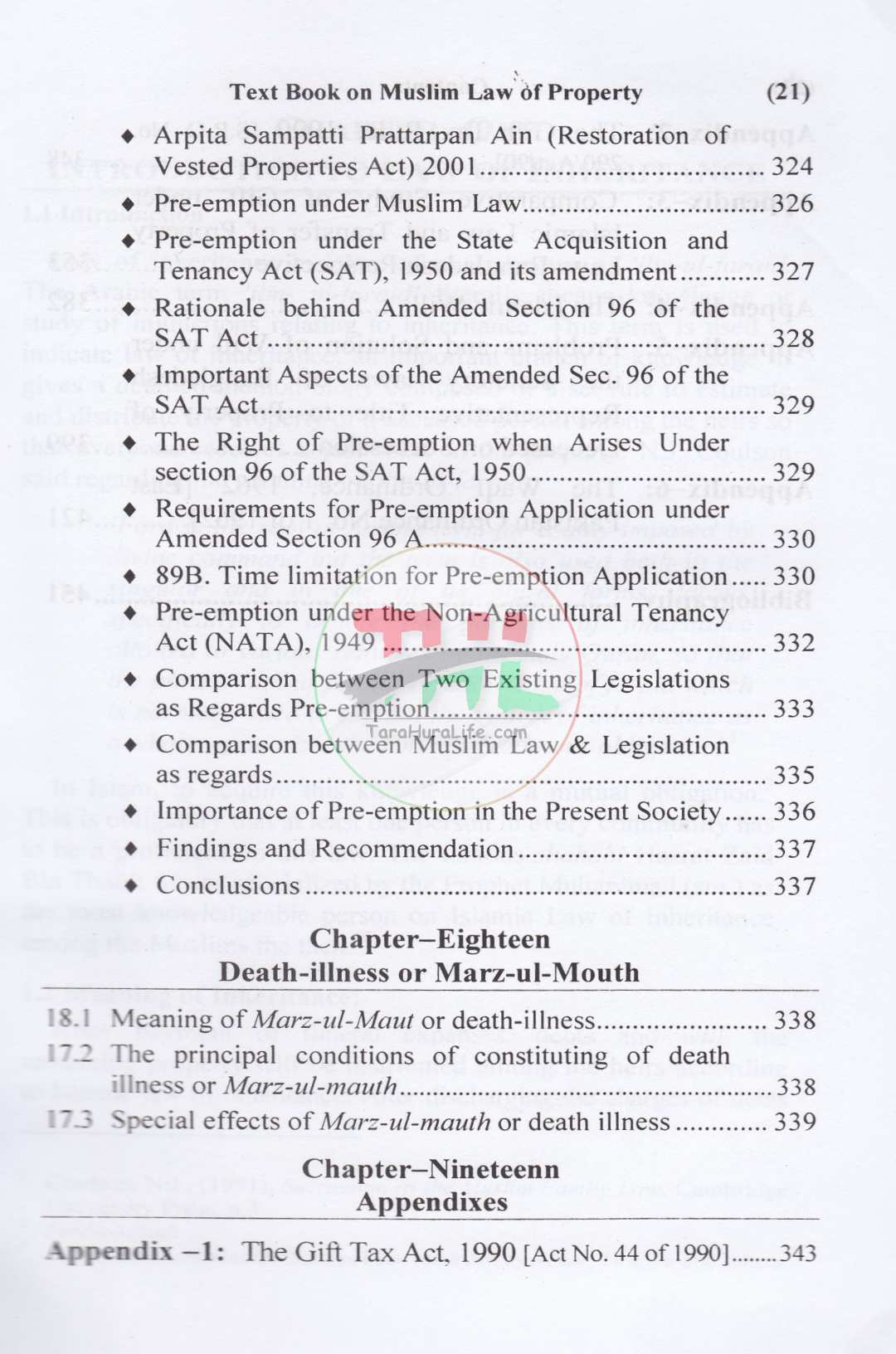 TEXT BOOK ON MUSLIM LAW OF PROPERTY AND SUCCESSION