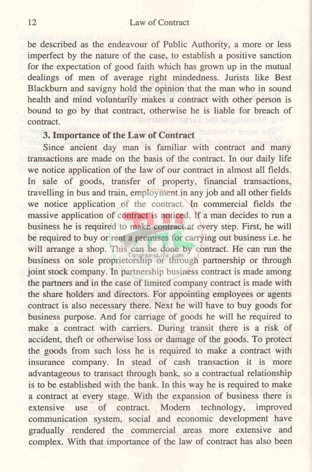 Law of Contract