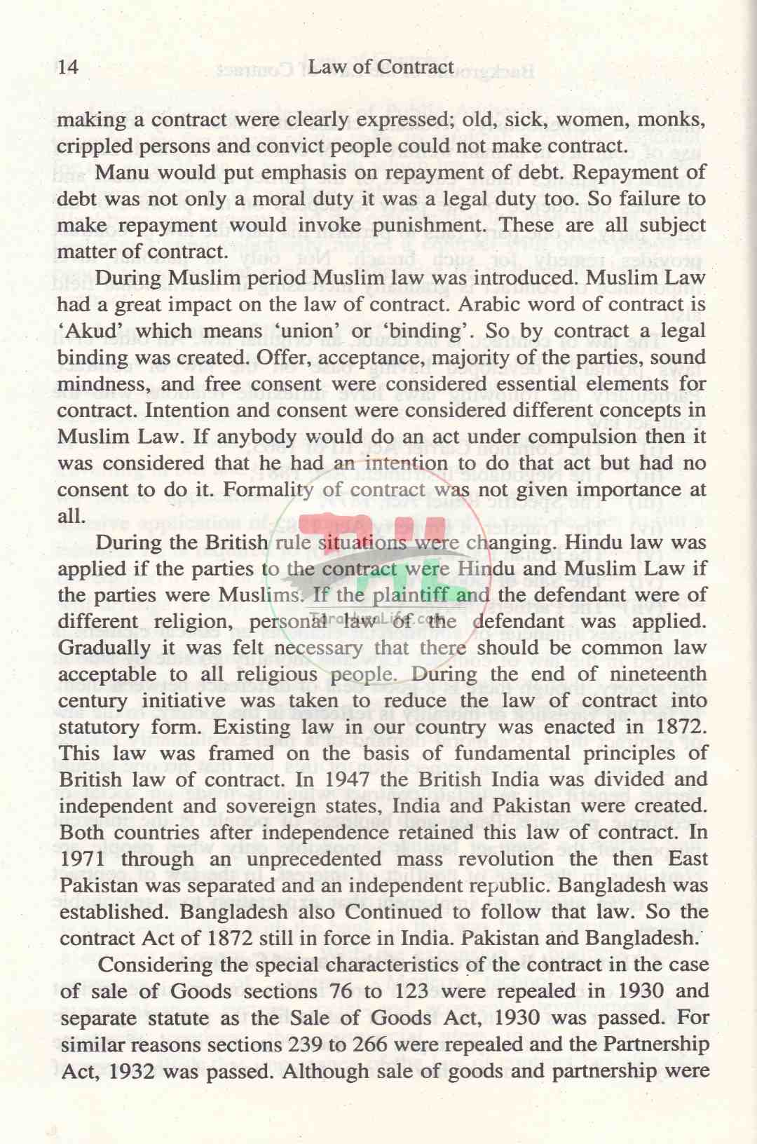 Law of Contract