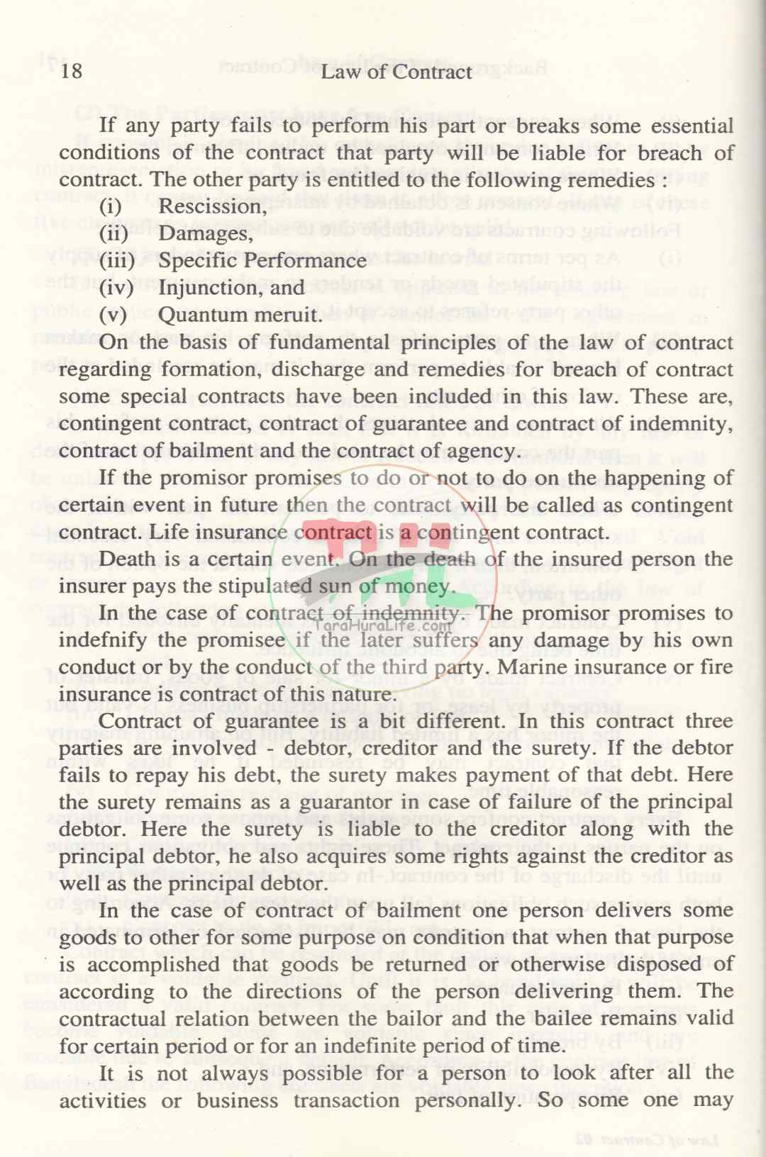 Law of Contract