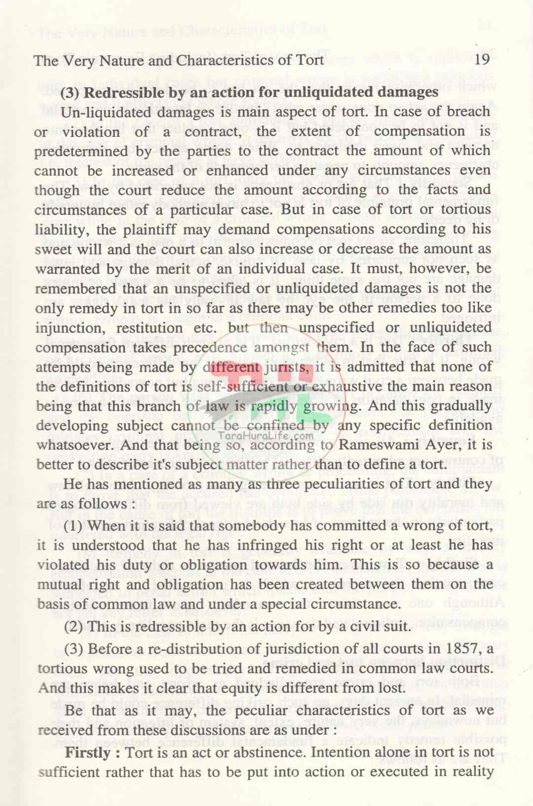 The Law of Tort