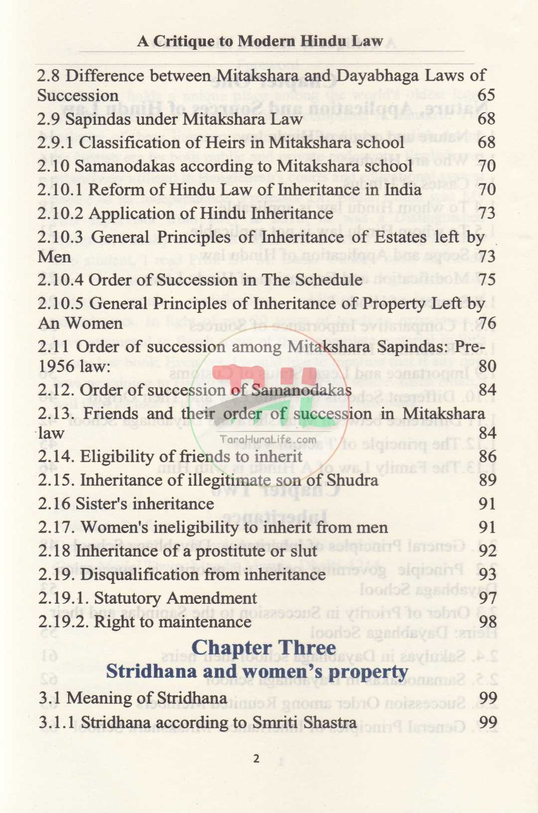 A Critique To Modern HINDU LAW
