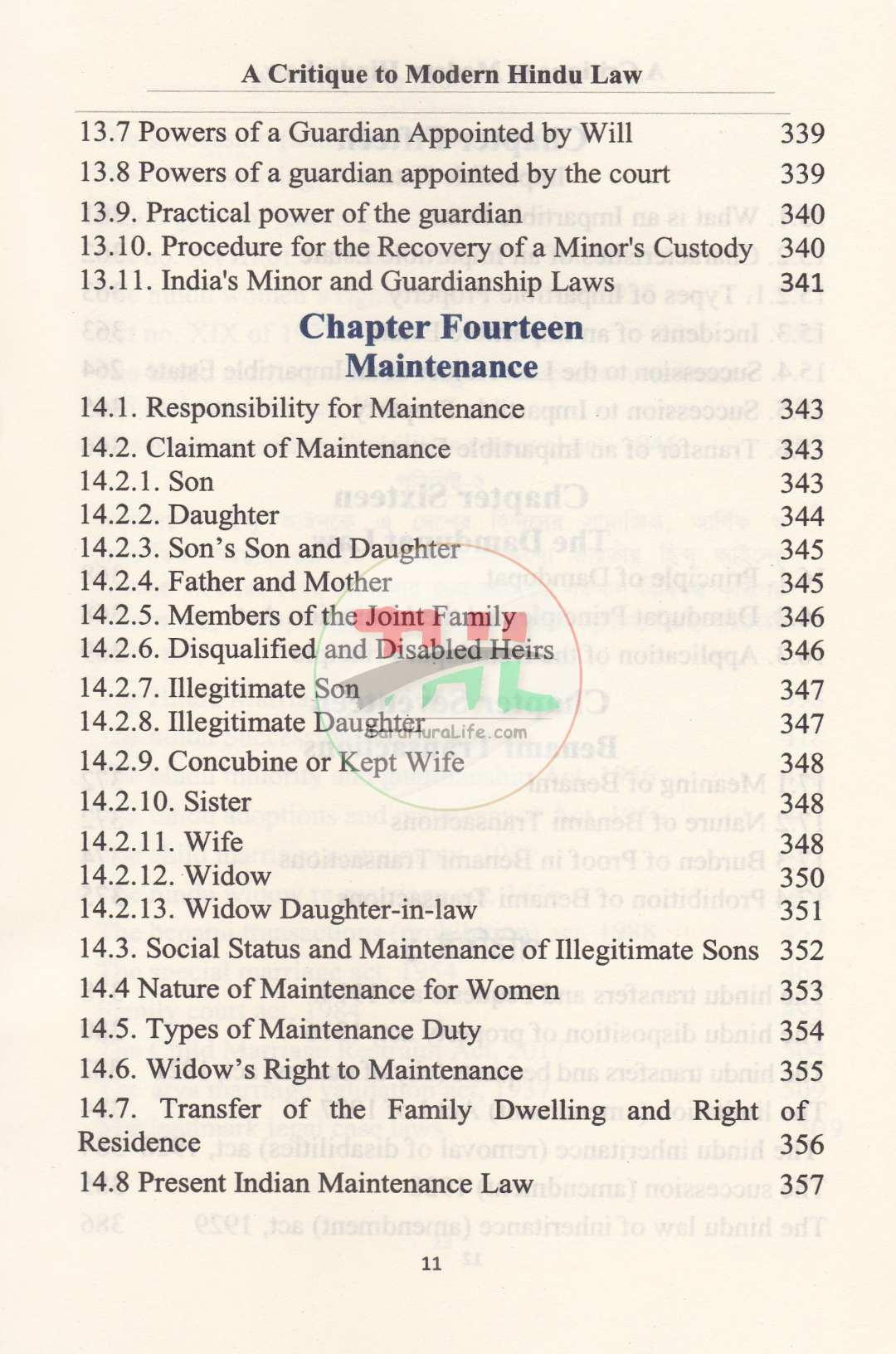 A Critique To Modern HINDU LAW