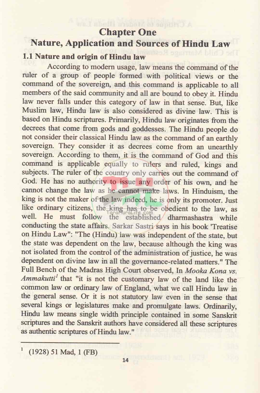A Critique To Modern HINDU LAW
