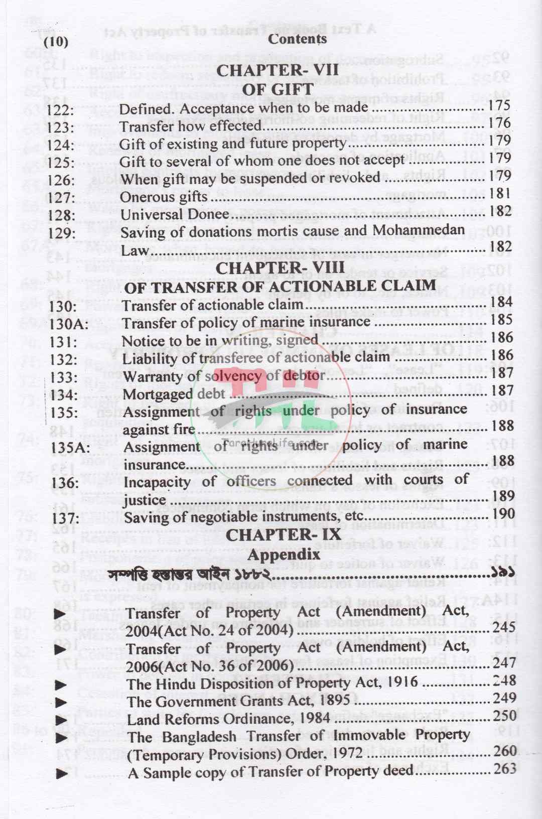 A TEXT BOOK ON TRANSFER OF PROPERTY ACT-1882