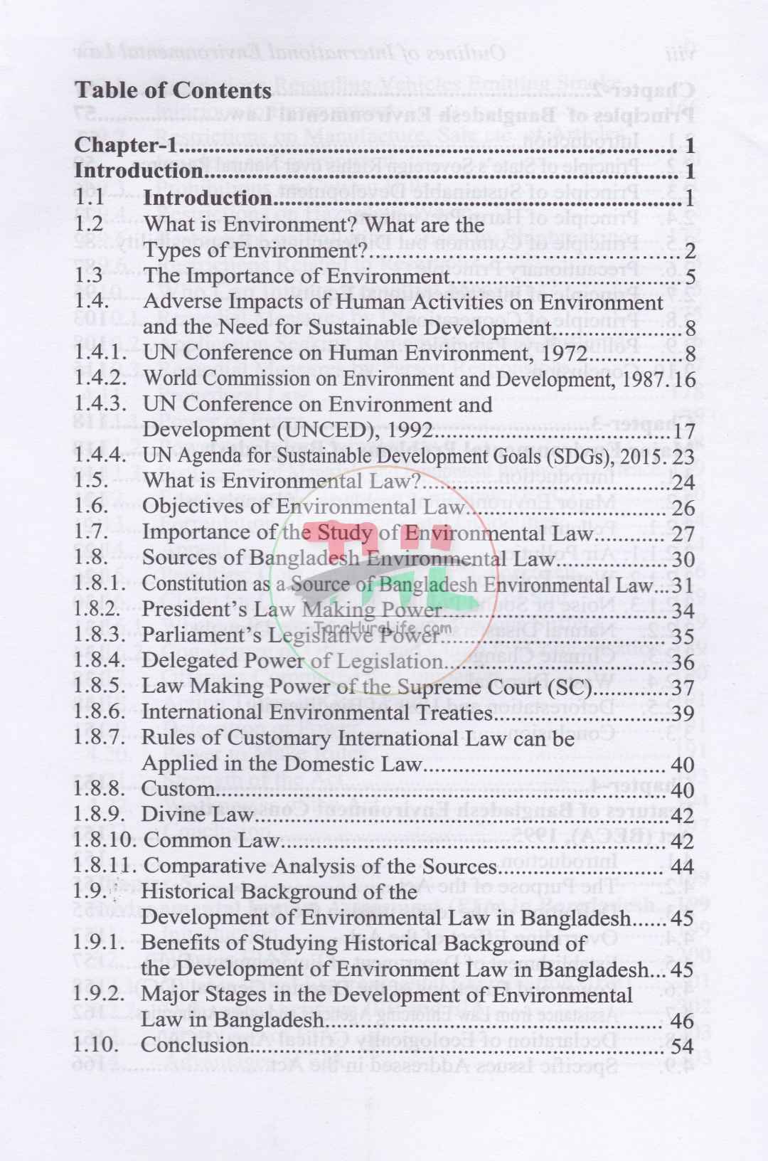 INTRODUCTION TO BANGLADESH ENVIRONMENTAL LAW