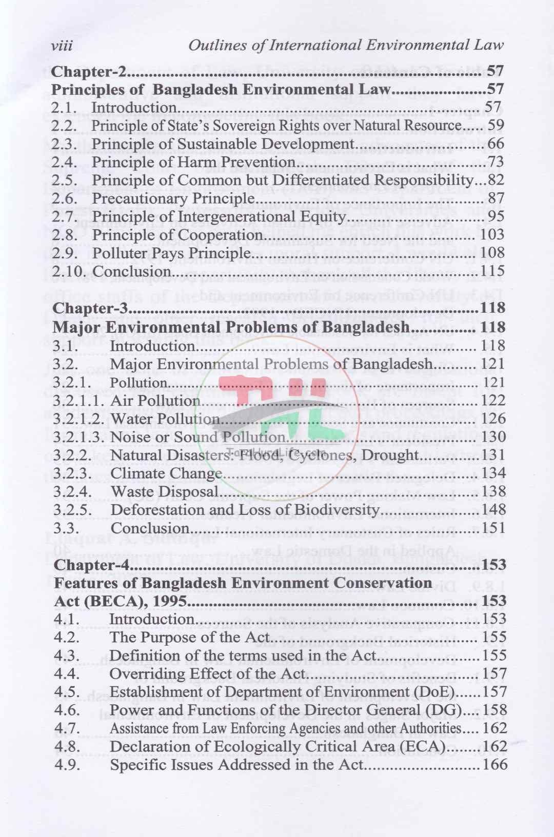 INTRODUCTION TO BANGLADESH ENVIRONMENTAL LAW