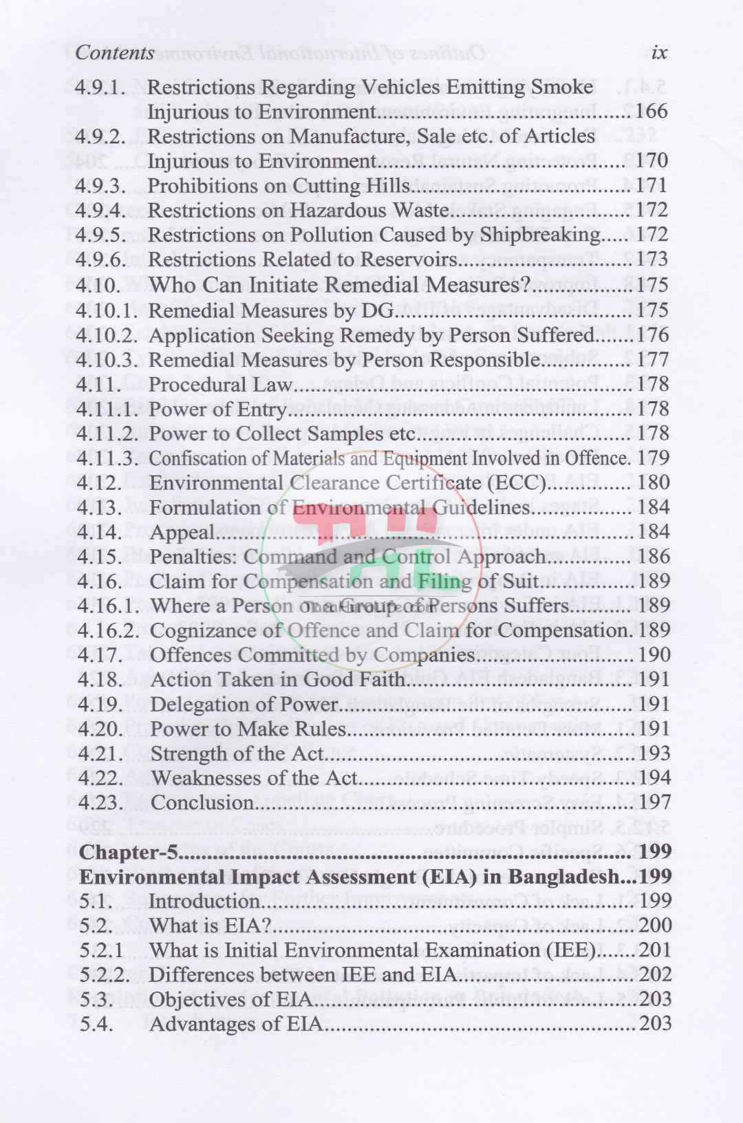 INTRODUCTION TO BANGLADESH ENVIRONMENTAL LAW