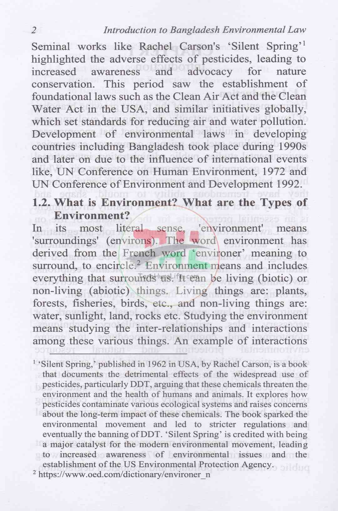 INTRODUCTION TO BANGLADESH ENVIRONMENTAL LAW
