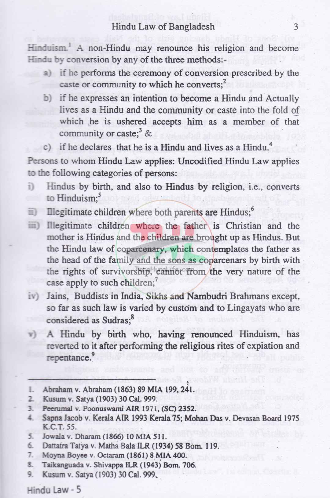 Hindu Law of Bangladesh
