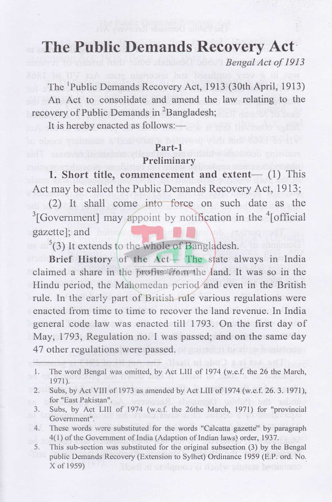 The Public Demands Recovery Act