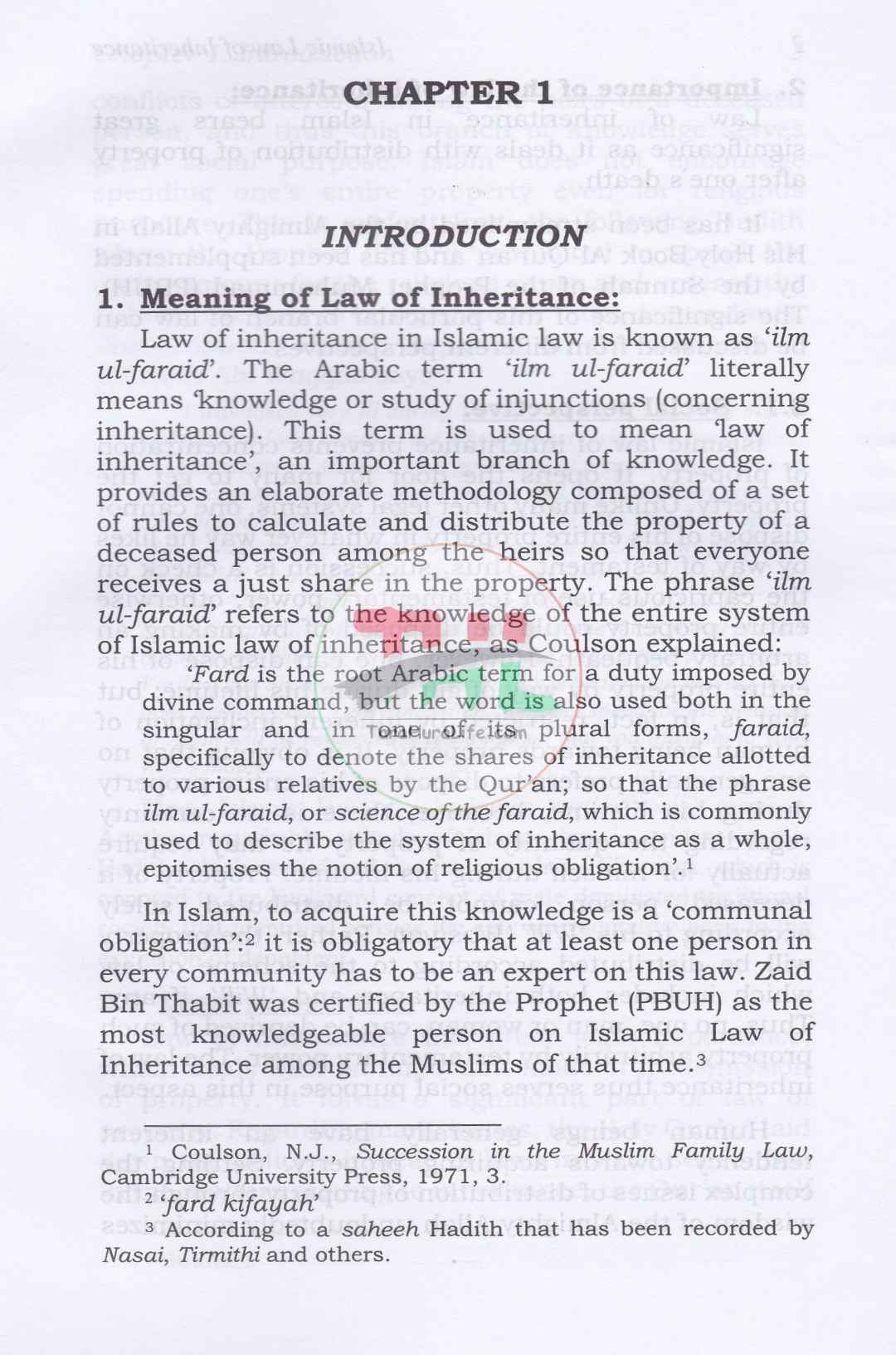 Islamic Law of Inheritance Rules and Calculations