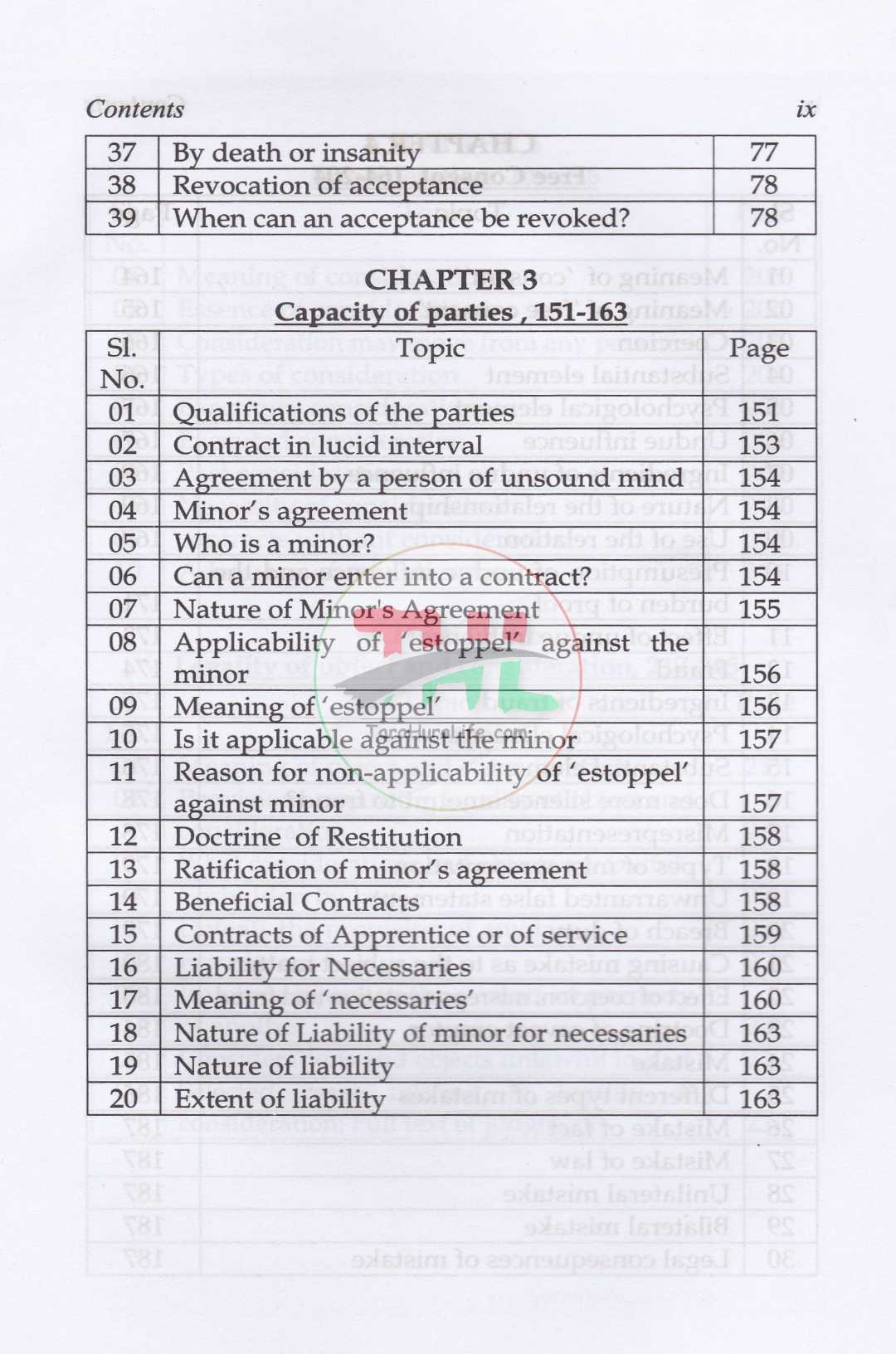 Law of Contract