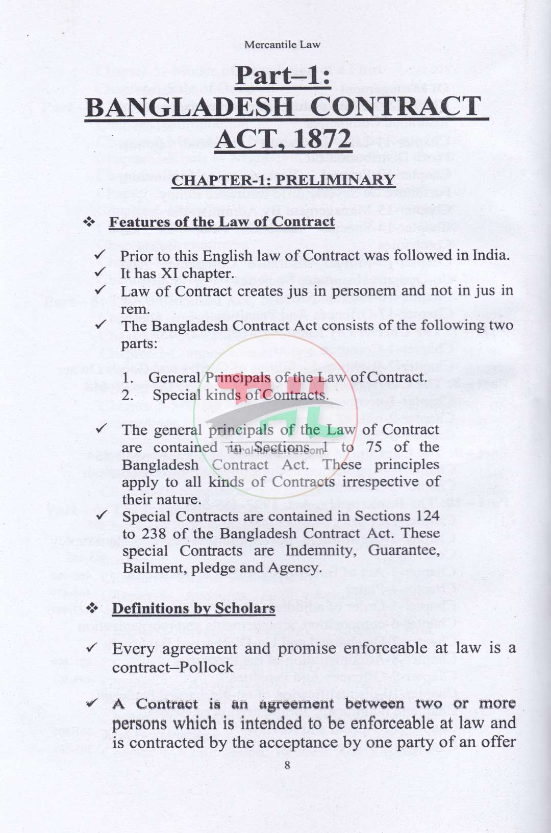 MERCANTILE LAW
