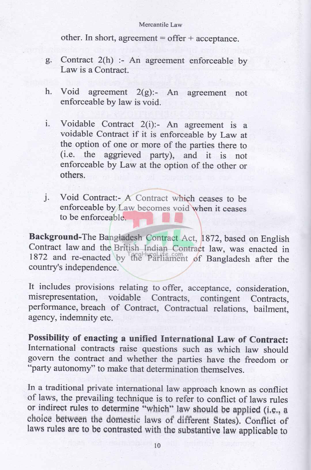 MERCANTILE LAW