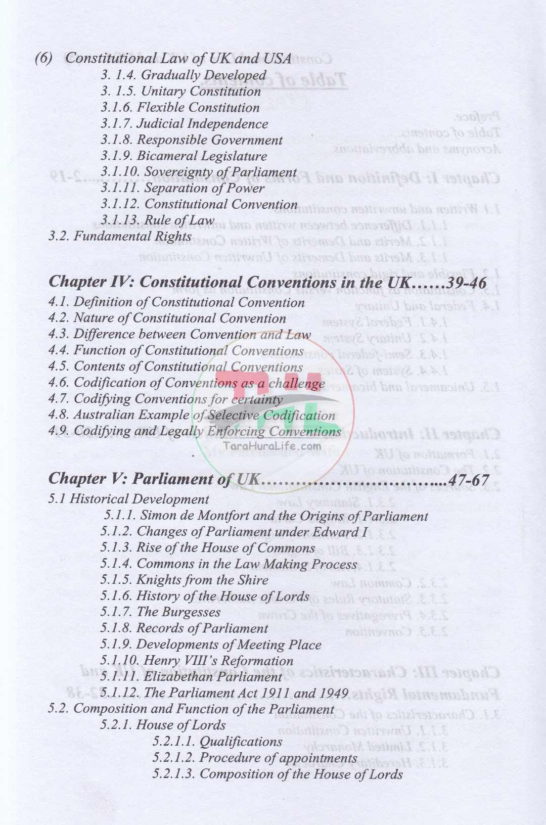 CONSTITUTIONAL LAW OF UK AND USA