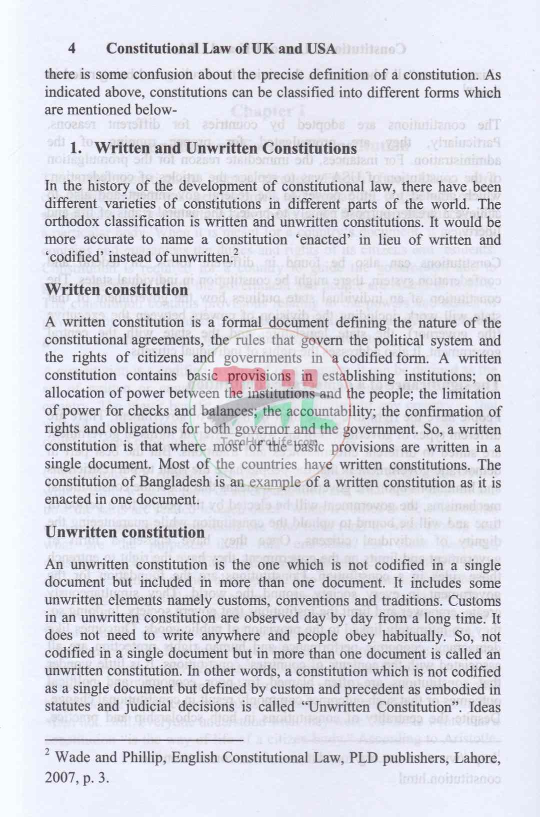 CONSTITUTIONAL LAW OF UK AND USA
