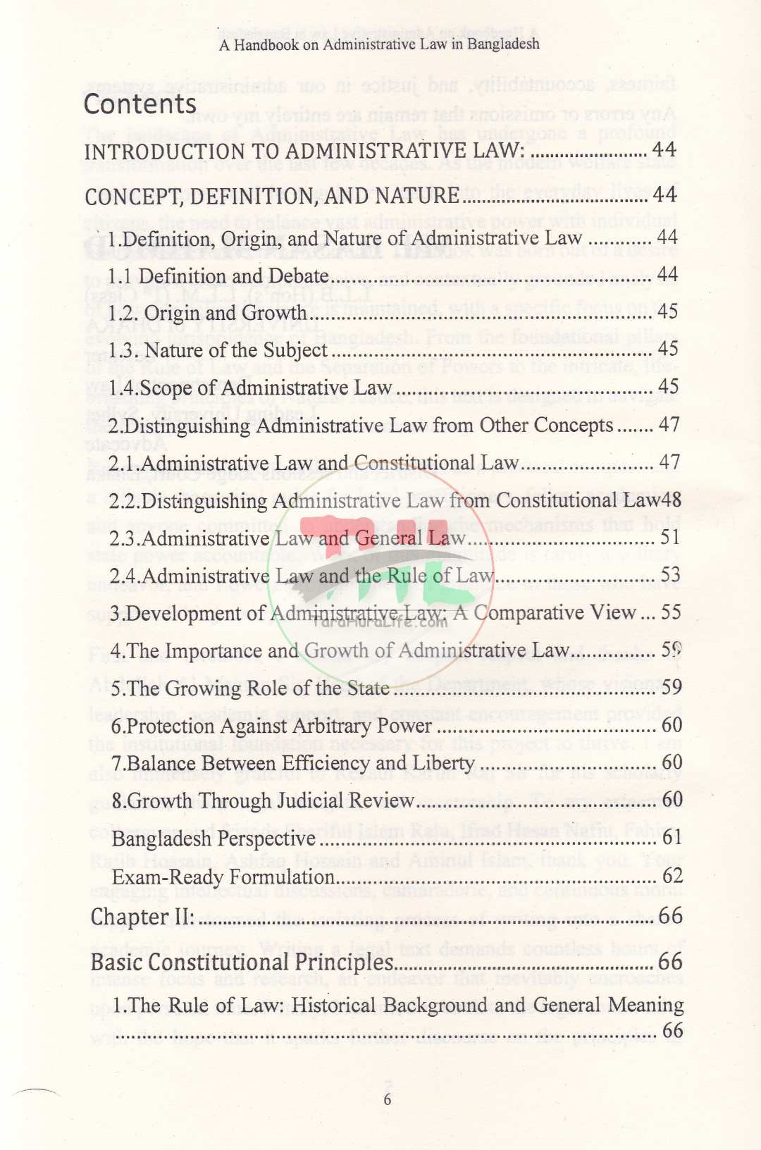 A HANDBOOK ON ADMINISTRATIVE LAW IN BANGLADESH