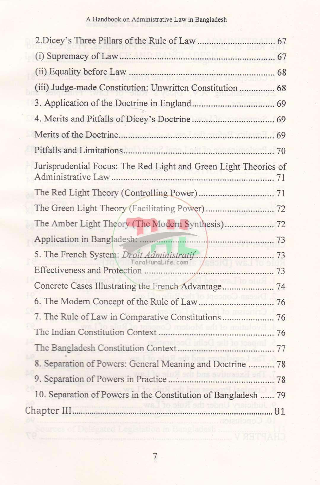A HANDBOOK ON ADMINISTRATIVE LAW IN BANGLADESH