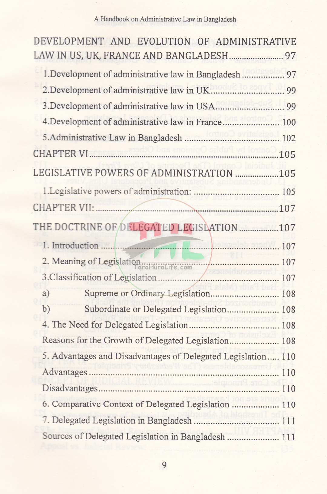 A HANDBOOK ON ADMINISTRATIVE LAW IN BANGLADESH