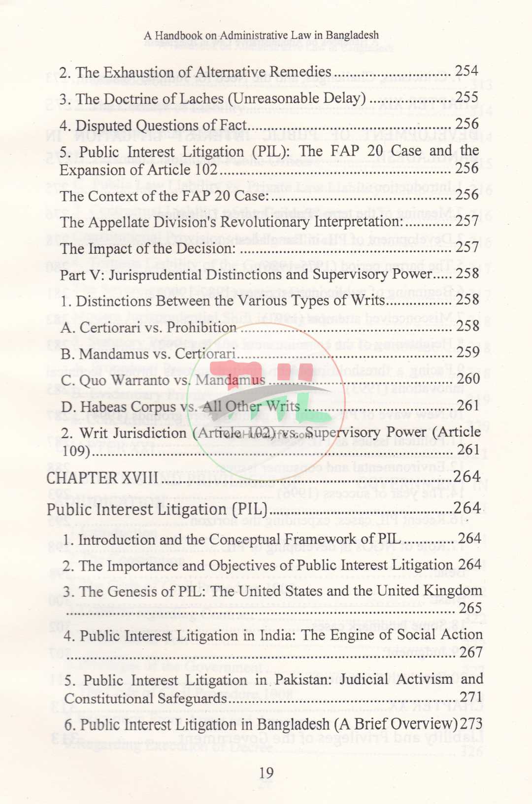 A HANDBOOK ON ADMINISTRATIVE LAW IN BANGLADESH