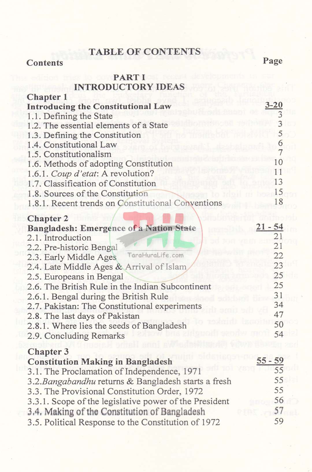 AN INTRODUCTION TO THE CONSTITUTIONAL LAW OF BANGLADESH