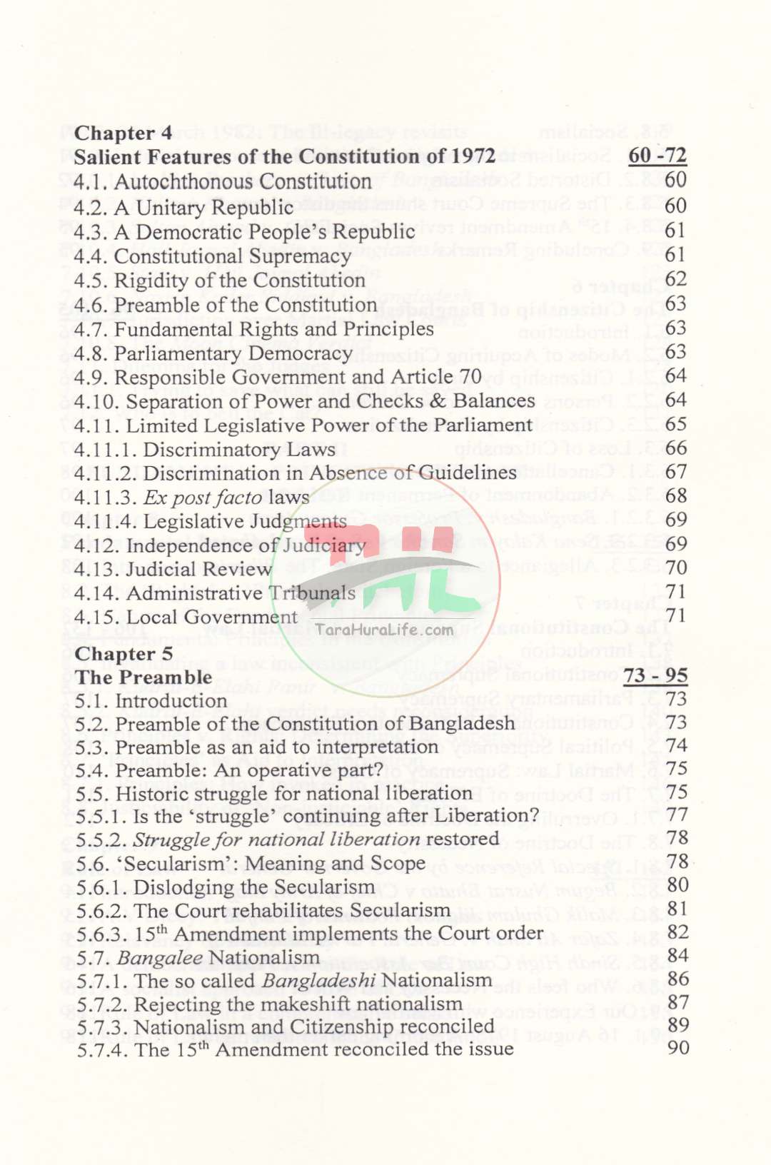 AN INTRODUCTION TO THE CONSTITUTIONAL LAW OF BANGLADESH