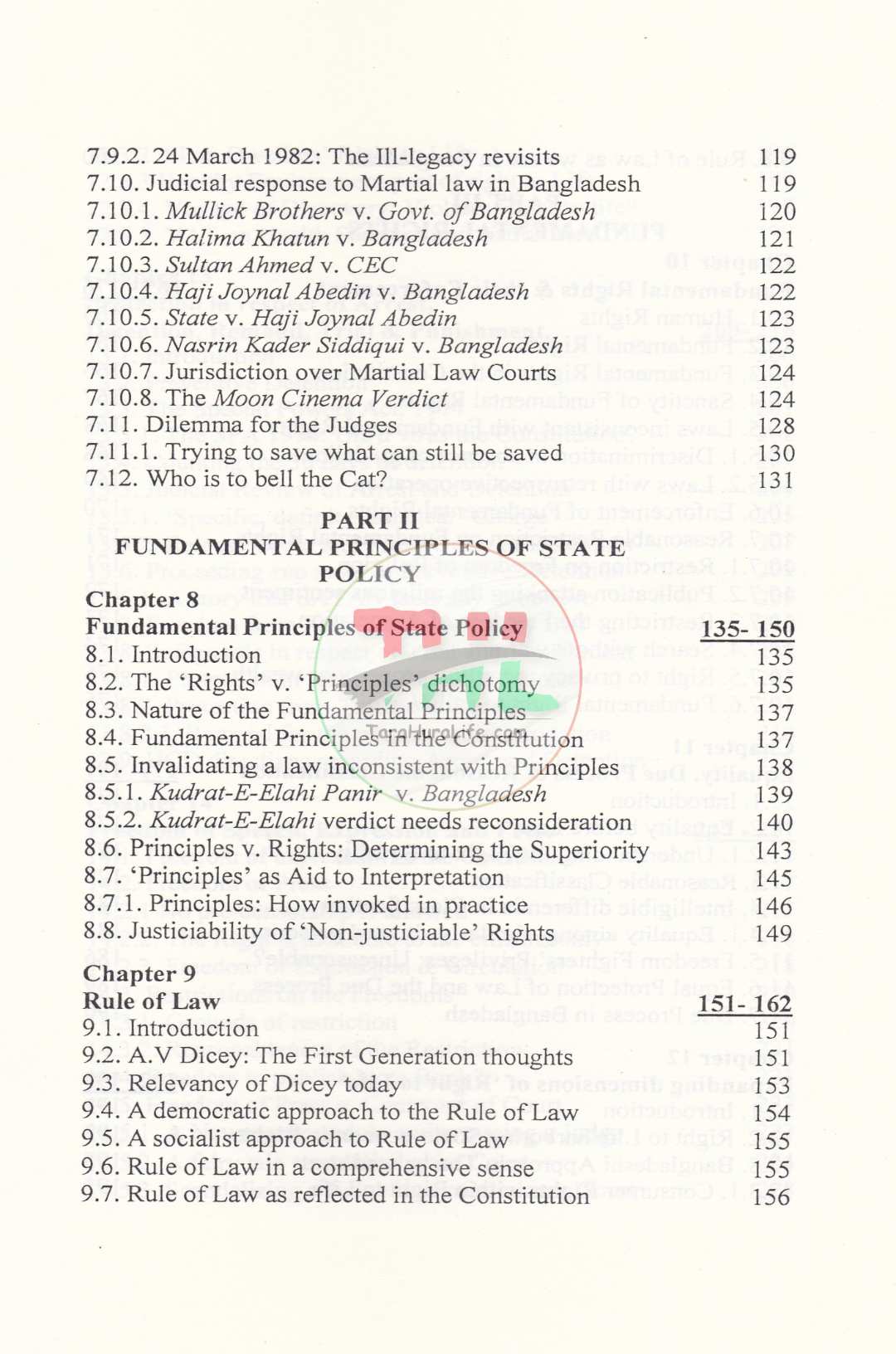 AN INTRODUCTION TO THE CONSTITUTIONAL LAW OF BANGLADESH