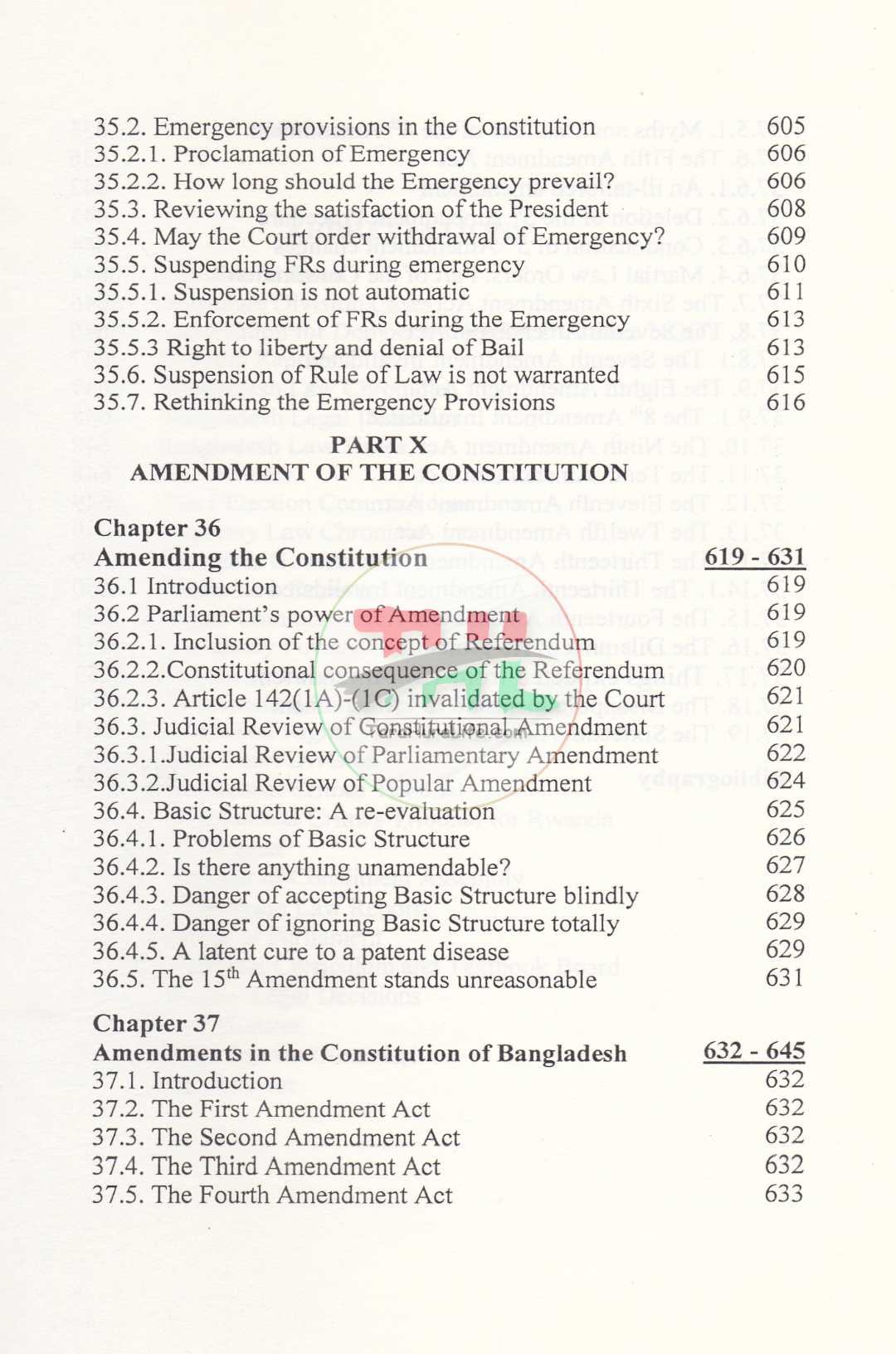 AN INTRODUCTION TO THE CONSTITUTIONAL LAW OF BANGLADESH