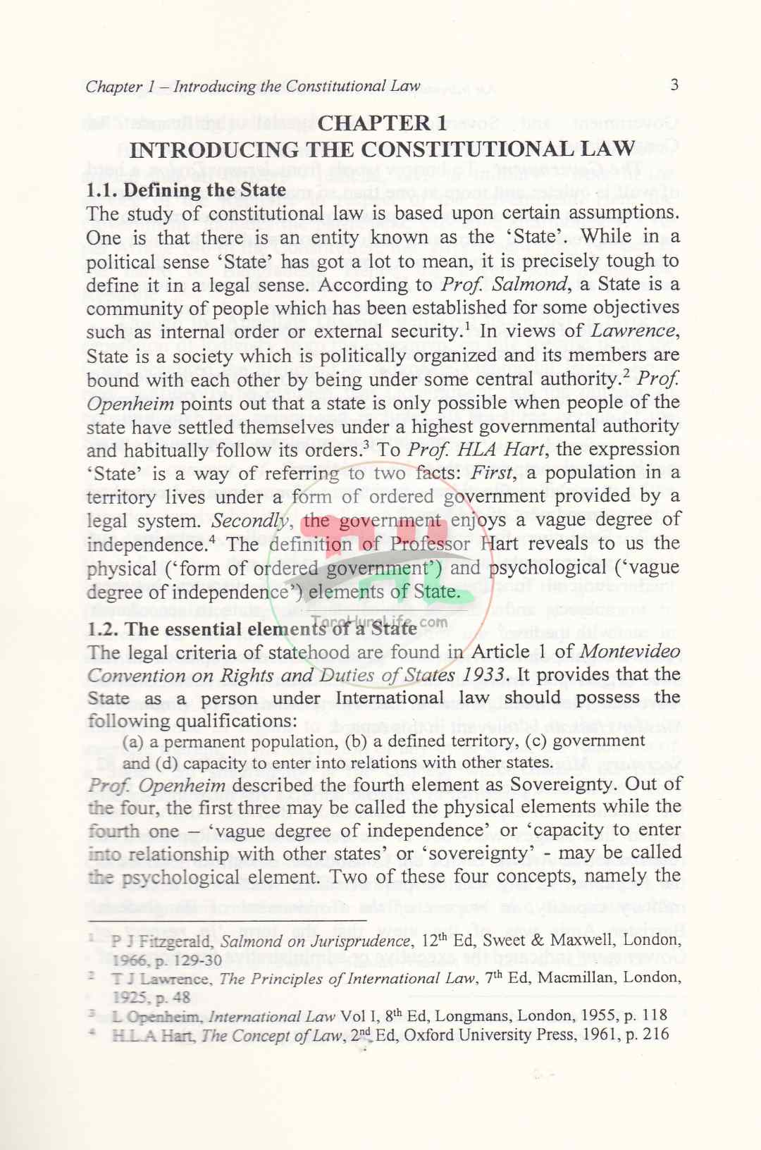 AN INTRODUCTION TO THE CONSTITUTIONAL LAW OF BANGLADESH