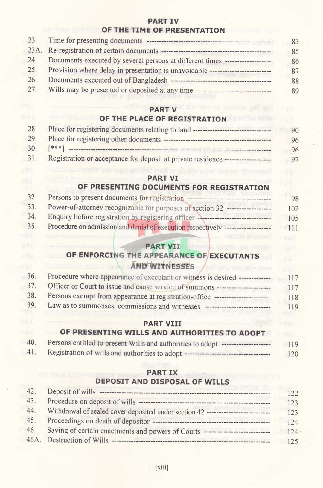 A Commentary on The REGISTRATION ACT