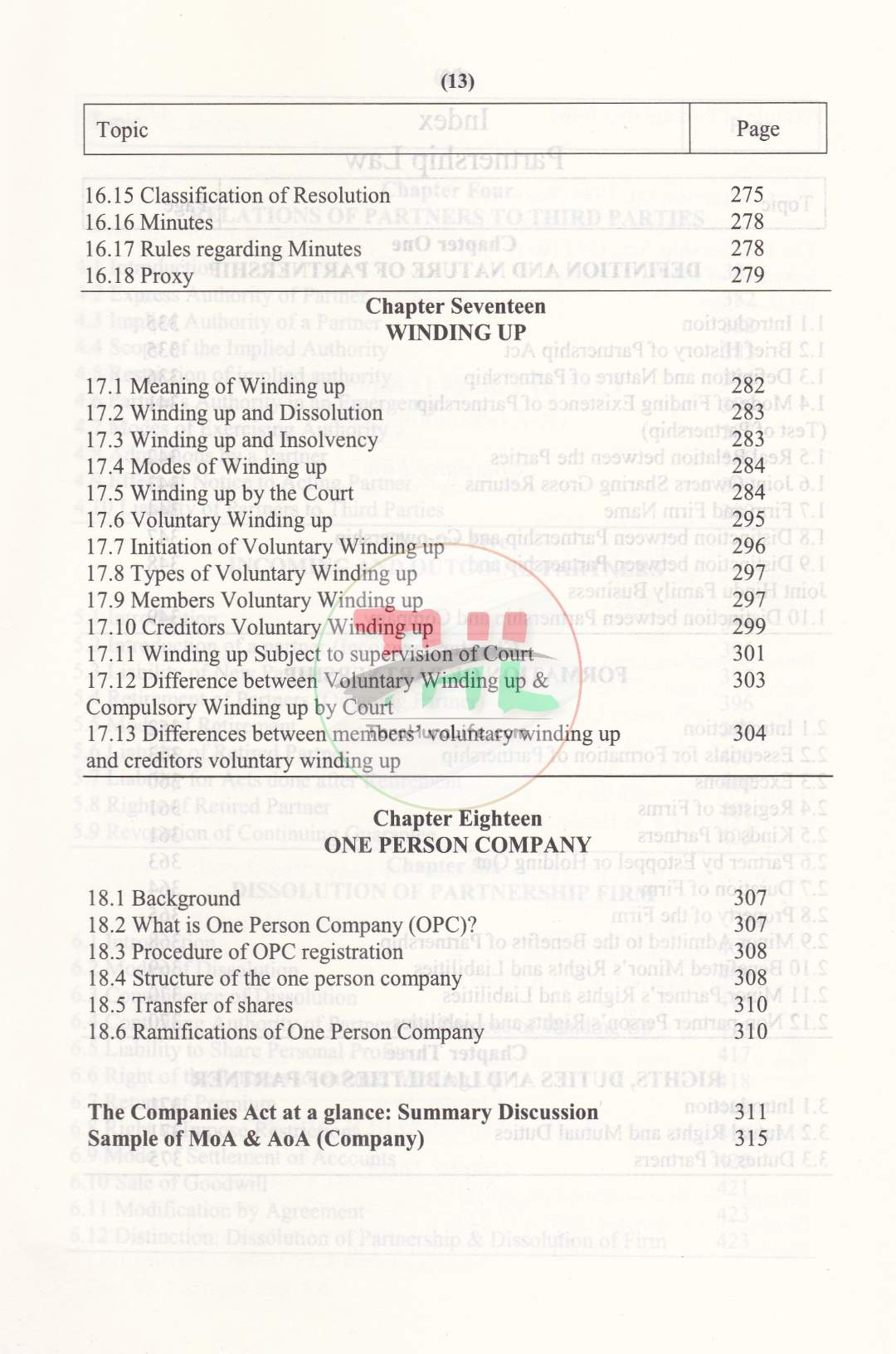 Fundamentals of Company Law with Partnership Law