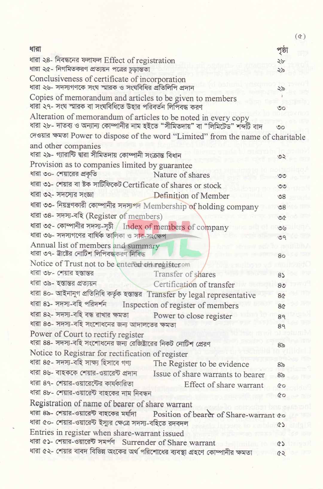 কোম্পানি আইন, ১৯৯৪ এবং অংশীদারিত্ব আইন, ১৯৩২